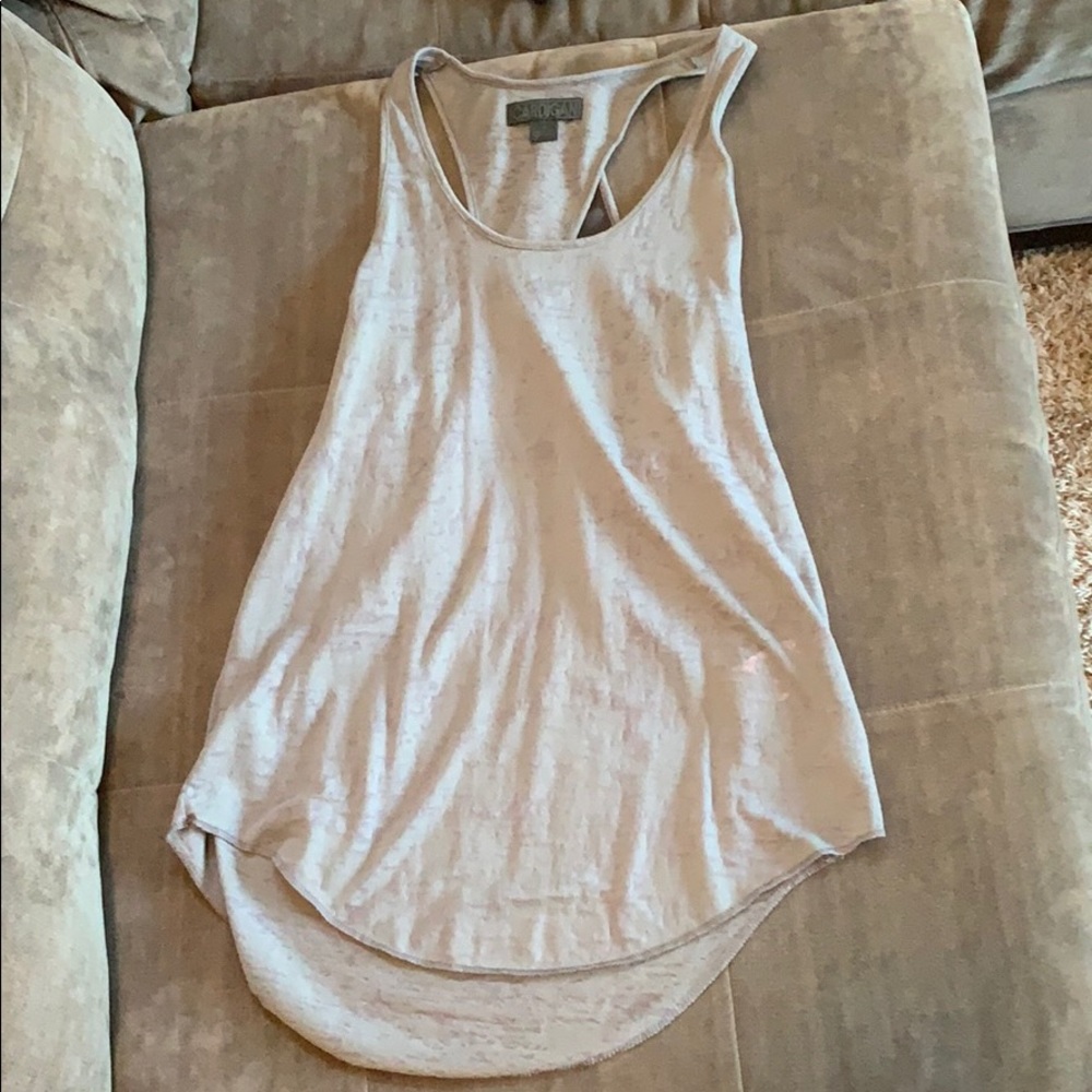 Cardigan razor back tank